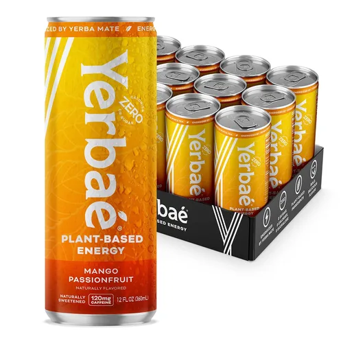Vista 17 de Yerbae - Agua espumosa mejorada (12 unidades) Energy Yerba Mate 340 ml, lata