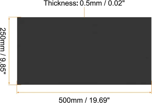 Vista 2 de PATIKIL Pizarra magnética de borrado en seco de 20 x 10 pulgadas, 2 hojas magnéticas de borrado en seco, pizarra negra para refrigerador