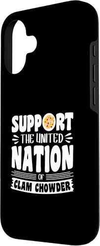 Vista 2 de iPhone 16 Support the united nation of Clam Chowder Case