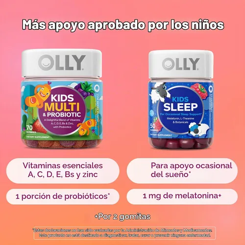 Vista 5 de OLLY Gomitas de fibra aptas para niños, soporte para la digestión* Fibra