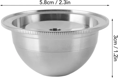 Vista 2 de Cápsula de café, cápsulas de café (2.7 fl oz) compatible con Vertuoplus plus, para vertuoline GCA1, para Delonghi ENV 135 máquina de café Cápsulas