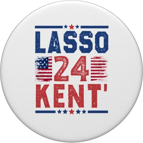 Vista 3 de Lasso Kent' 24 Funny Quote USA Flag Lasso Kent PopSockets Swappable PopGrip