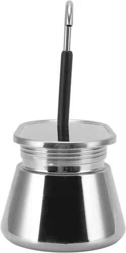 Vista 6 de Olla - Cafetera de café expreso, cafetera italiana, cafetera de acero inoxidable con gran capacidad de 16.9 fl oz, fácil de operar y compacta
