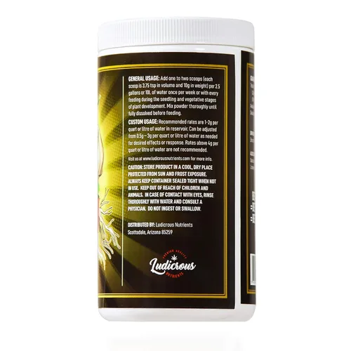 Vista 3 de Polvo de enraizamiento Ludicrous Estimulador de raíces prémium para plantas + nutrientes hidropónicos y formulación de fertilizantes de refuerzo