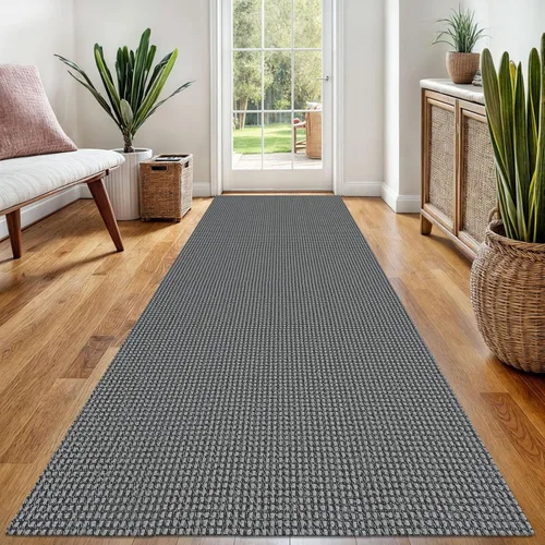 Vista 62 de EARTHALL Alfombra tejida de 2 x 3 pies, lavable para entrada, alfombra trenzada antideslizante, alfombra para puerta interior y exterior, alfombra