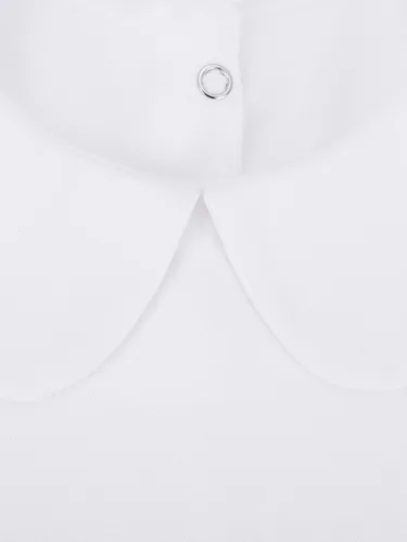 Vista 6 de Blulu cuello de camisa falso desmontable para mujer, M, Blanco