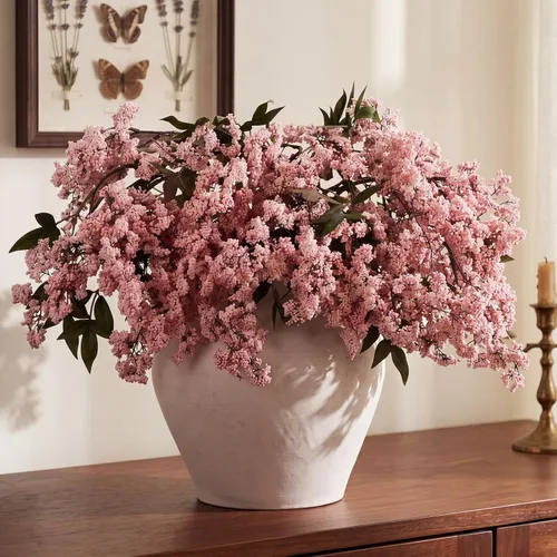 Vista 17 de Zeyune 3 tallos de bayas artificiales de 35 pulgadas, decoración