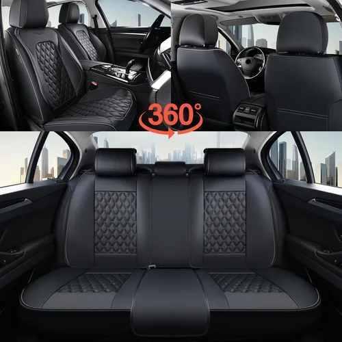 Vista 41 de Coverado Fundas de asiento delantero, fundas de asiento delantero de automóvil, fundas de asiento de piel de napa para automóviles, fundas