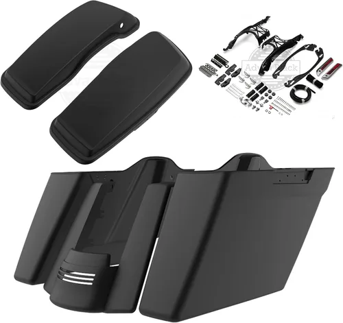 Vista 11 de Parabrisas personalizado Moto OnFire, diseño con aerógrafo, Saddlebags