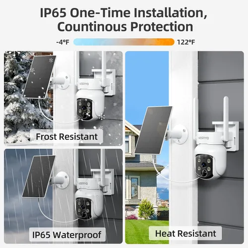 Vista 8 de Cámara solar inalámbrica de 4MP para exteriores, cámara complementaria funciona con Homebass, cámaras complementarias también se puede utilizar