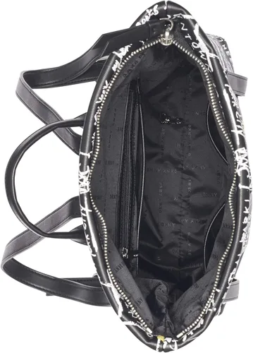 Vista 10 de DKNY Mochila de moda multiusos para mujer, Grafiti negro icónico Tilly