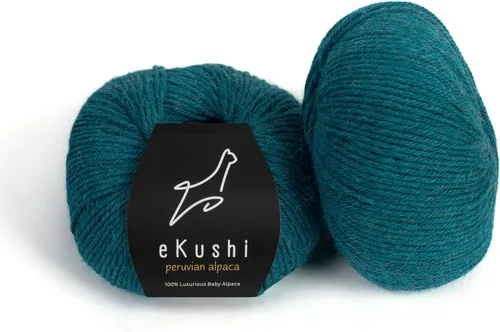 Vista 31 de 100% Hilo de Alpaca Baby para Tejer y Ganchillo - 1 Cono de Hilo Premium DK - Ligero, Hipoalergénico y Térmico Hecho en Perú - Ideal para Proyectos