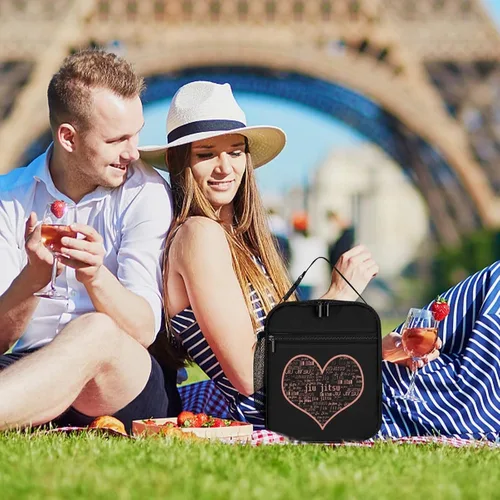 Vista 8 de Love Jiujitsu - Lonchera térmica reutilizable, bolsa portátil para hombres y mujeres
