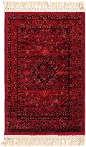 Vista 3 de Unique Loom Tekke Collection - Alfombra de área Sheibani (2' 2" x 3' 1", rectangular, rojo/negro)