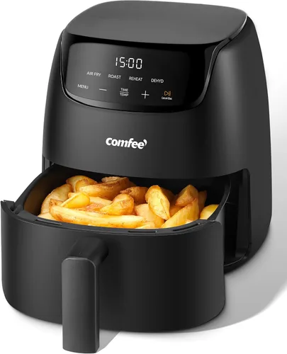 Vista 10 de COMFEE' Compacta Freidora de Aire de 2.1 Cuartos con 12 Opciones de Menú, Temporizador Ajustable y Control de Temperatura de 82-204 Grados C, Cesta