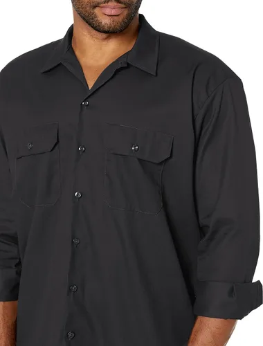 Vista 3 de Dickies Camisa de trabajo de manga larga grande y alta para hombre