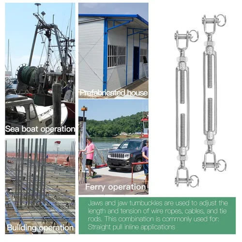 Vista 8 de Tensor de mandíbula Jamiikury M10, tensor de acero inoxidable con mandíbula y mandíbula, tensor de cuerpo cerrado marino con mandíbula y mandíbula