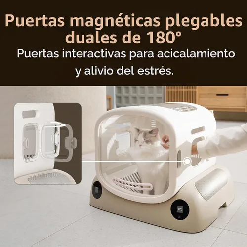 Vista 6 de PetSnowy Caja secadora para mascotas, diseño modular seguro, gran espacio de 80 litros, control inteligente de temperatura y aplicación, flujo
