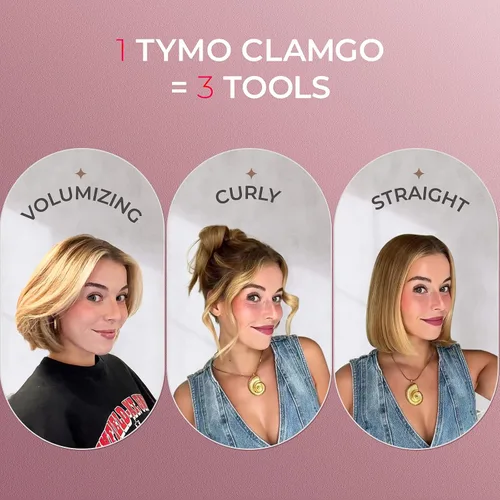 Vista 7 de TYMO Plancha plana mini inalámbrica para cabello corto, rizador portátil de 0.65 pulgadas para viajes, alisador y rizador de pelo 2 en 1, plancha