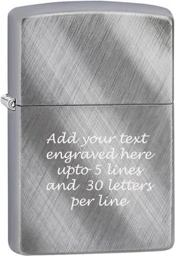 Vista 40 de Mechero personalizado Zippo Classic resistente al viento con grabado (1941 Negro Hielo)