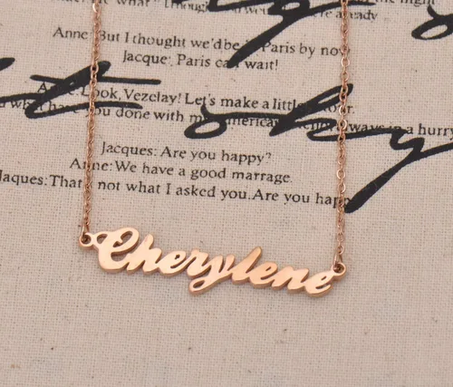 Vista 2 de GR35Z9 Collar personalizado con nombre de mejor amiga para ella