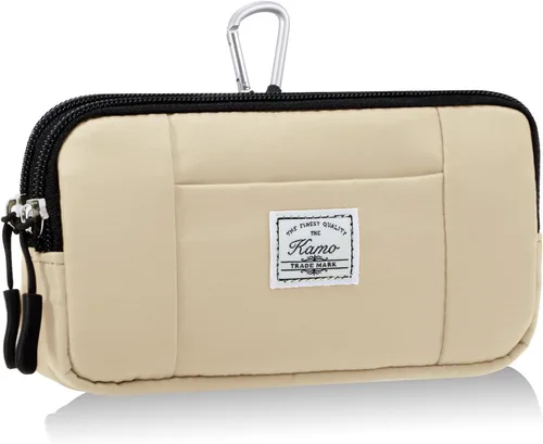 Vista 25 de KAMO Funda multiusos de lona horizontal para smartphone, funda para teléfono celular con asa para cinturón, bolsas de cinturón para mujeres, funda