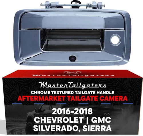 Vista 13 de Master Tailgaters Bisel negro para portón trasero con cámara de respaldo de repuesto para Chevrolet Silverado/GMC Sierra (1999-2006) IP68