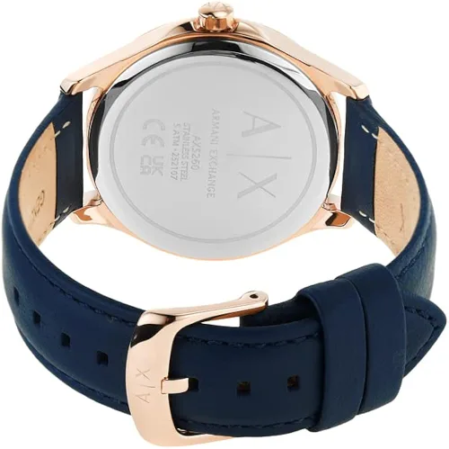 Vista 7 de Armani Exchange - Reloj de vestir de acero inoxidable con tres manos para mujer