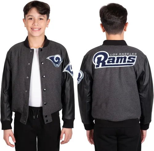 Vista 15 de Ultra Game NFL - Chaqueta de béisbol clásica para niños