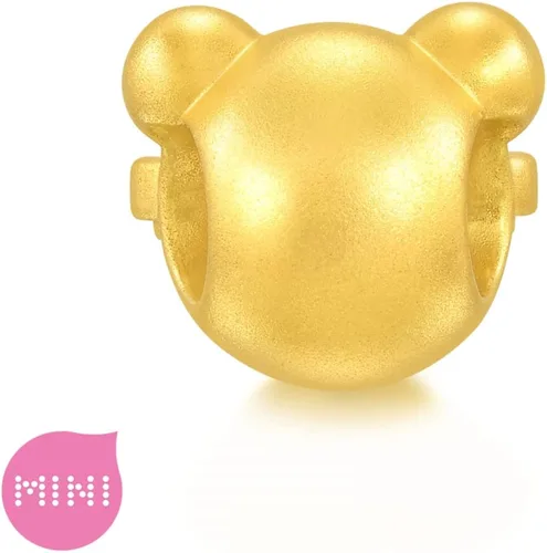 Vista 6 de CHOW SANG SANG 999 - Pulsera de oro macizo de 24 quilates con dije de oso para mujer, 93883C, Metal, no conocido
