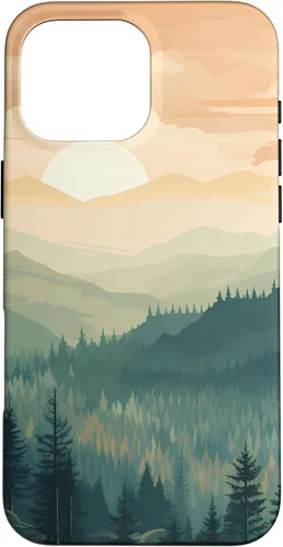 Vista 19 de iPhone 16 Landscape Nature Mountains Trees Case