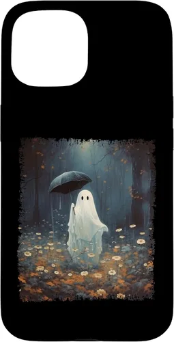 Vista 6 de Carcasa gótica para iPhone 11 con diseño de fantasma espeluznante en el bosque