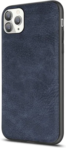 Vista 9 de Funda para iPhone 11 Pro Max, delgada de piel sintética vintage a prueba de golpes, funda protectora híbrida de policarbonato duro para iPhone 11