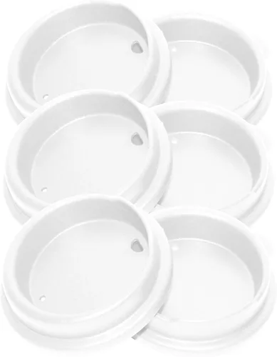 Vista 2 de White Snorkel Lids, Set of 6