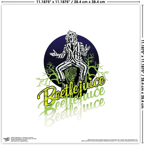 Vista 4 de Trends International Gallery Pops Beetlejuice - Juice Is Loose - Paquete de arte de pared (paquete de 4), póster de pared, 12.00 x 12.00 pulgadas