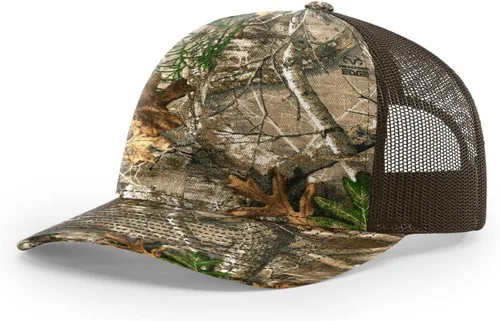 Vista 134 de Richardson 112 Gorra de Camionero - Gorra Snapback Ajustable Premium - Gorras Richardson en Blanco de Seis Paneles Estructurados Árbol real Max 7