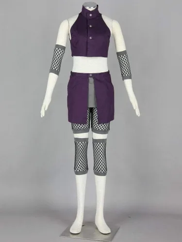 Vista 4 de Anime Yamanaka Ino Cosplay 2 Chaleco Púrpura Vestido Mujer Disfraz de Halloween