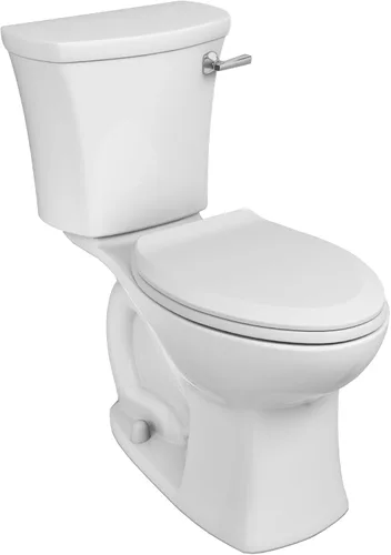 Vista 9 de American Standard 608AA002.020 Edgemere Inodoro de dos piezas con asiento de bidé y anillo de cera, parte delantera alargada, descarga a la derecha