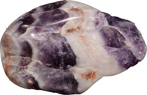 Vista 3 de Chevron Dream Amethyst - Piedras pulidas grandes de 2 pulgadas, 4 a 6 onzas, piedras pulidas, minerales y cristales curativos de chakras del tercer