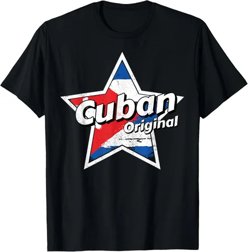 Vista 31 de Camisa Cubano Original Camisa Bandera de Cuba Camiseta Cubano, Negro