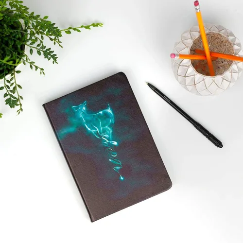 Vista 5 de Harry Potter Always Patronus - Diario diario con varios bolígrafos de réplica de varita Snape, 192 páginas rayadas, regalo de libro y película