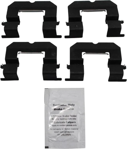 Vista 46 de TRQ Juego de pastillas de freno delantero y rotores con revestimiento de cerámica compatible con Jeep Compass Patriot 2017