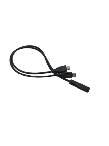 Vista 7 de Cable divisor micro USB, micro USB 1 hembra a 2 machos, cable de carga de extensión divisor en Y para Galaxy S5 i9600 S4 I9500 Note2