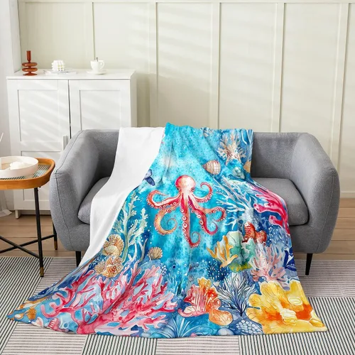 Vista 41 de Erosebridal Hammerhead Shark Flannel Blanket 40x50 Marine Life Fuzzy Plush Throw for Sofa Couch Hammerhead Shark Lover Gifts Ocean Sealife Fleece