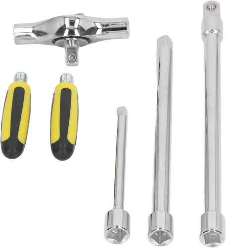 Vista 7 de Zerodis Llave de trinquete ajustable con mango en T, llave de trinquete de liberación rápida en T, llave de trinquete ajustable tipo T de una mano