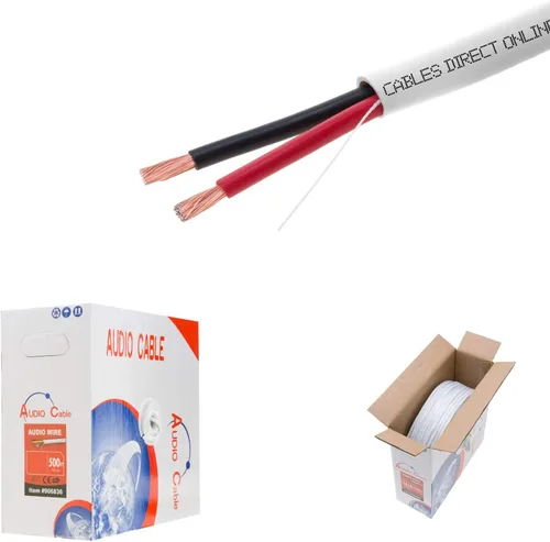 Vista 2 de Cable de bocina con clasificación CL2, caja de derivaciones para su instalación en la pared