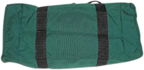 Vista 9 de Bolsa de lona triple grande con apertura en U, bolsillo frontal y dos compartimentos laterales, perfecta bolsa de cabina fabricada en Estados Unidos.