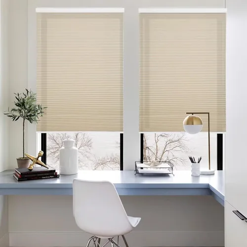 Vista 5 de MYshade Persianas celulares inalámbricas con filtro de luz de 1.5 pulgadas, aislamiento térmico, reducción de ruido, impermeables, tratamientos