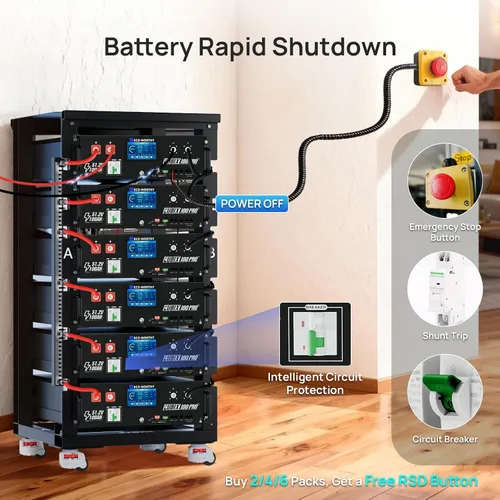 Vista 5 de ECO-WORTHY Cubix100 Pro 48V 100Ah LiFePO4 - Batería de litio para rack
