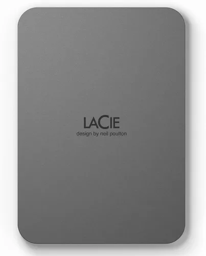 Vista 10 de LaCie Mobile Drive - Disco duro externo portátil de 1 TB - Moon Silver, USB-C 3.2, para PC y Mac, reciclado, con Adobe All Apps Plan y Rescue